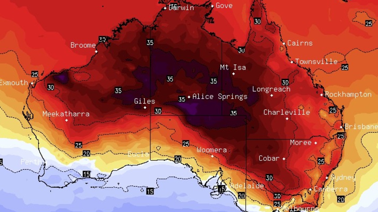 Temperatures are set to soar across the country over Sunday, while parts of Queensland continue to brace for severe thunderstorms. Picture: Supplied / BSCH