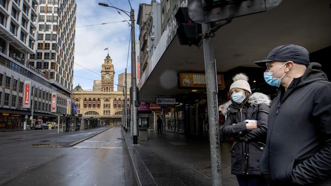 Melbourne CBD was usually bustling with office workers before the pandemic Picture: NCA NewsWire / David Geraghty