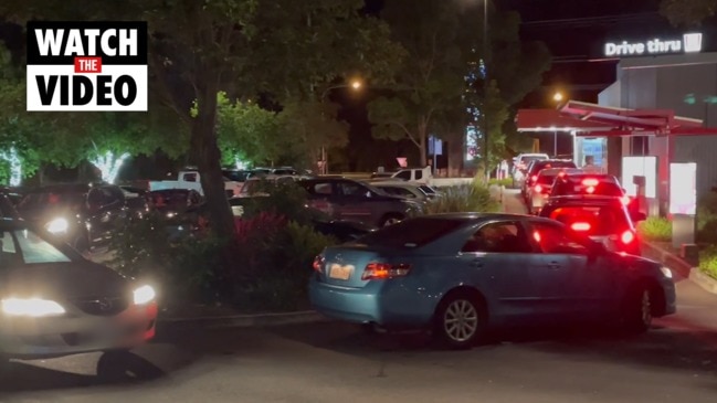 Drivers line up at traffic-plagued drive-through: "It's a s**tshow"