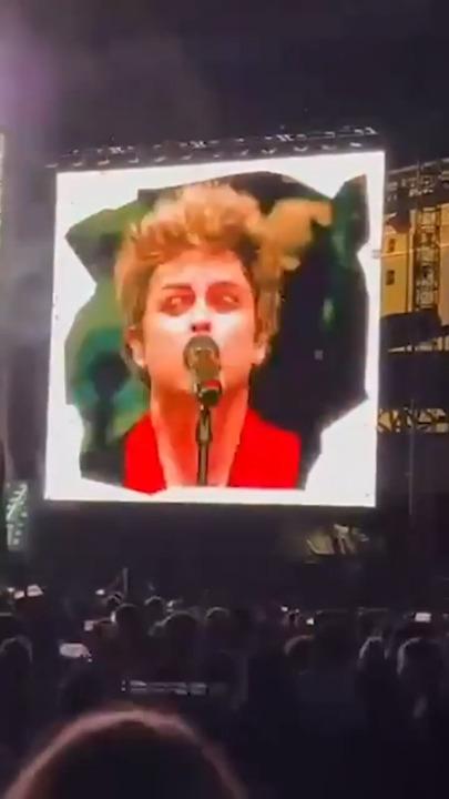 Green Day rushed off stage by security in the middle of concert