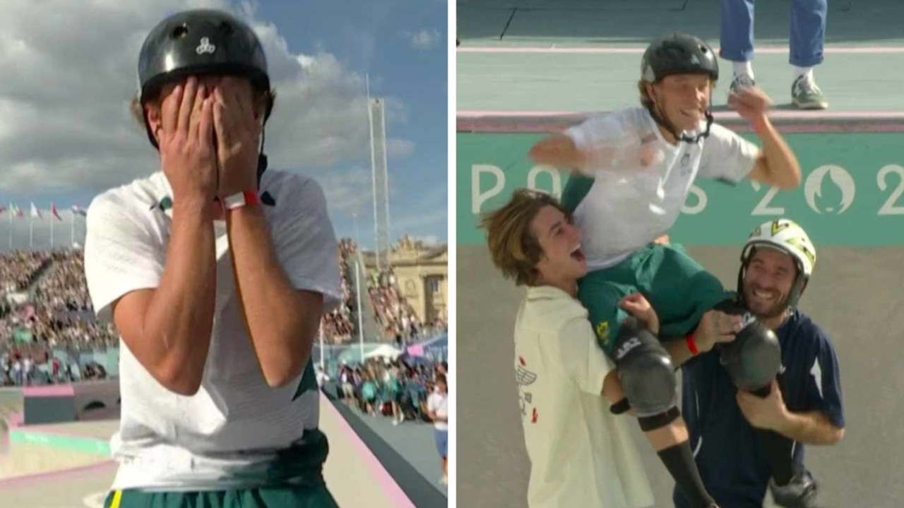 Olympics LIVE: Aussie stuns with ‘crazy’ move in golden skateboarding win; sailor makes history