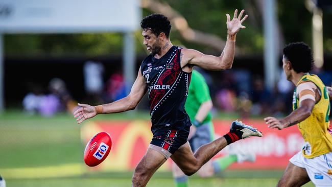 Marlion Pickett as St Mary's took on the Tiwi Bombers in the 2024-25 NTFL men's semi-final. Picture: Pema Tamang Pakhrin