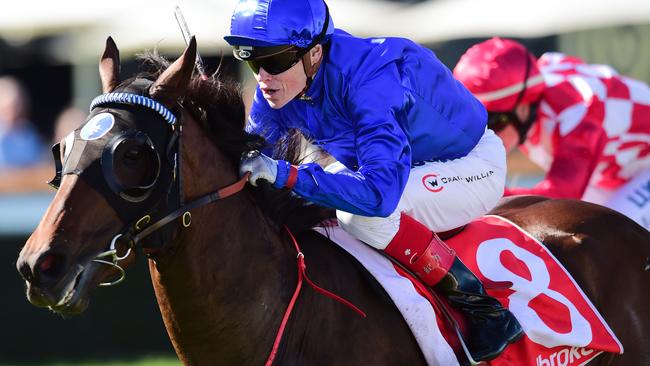 Craig Williams pilots Tarquin to an impressive victory. Picture: Getty Images