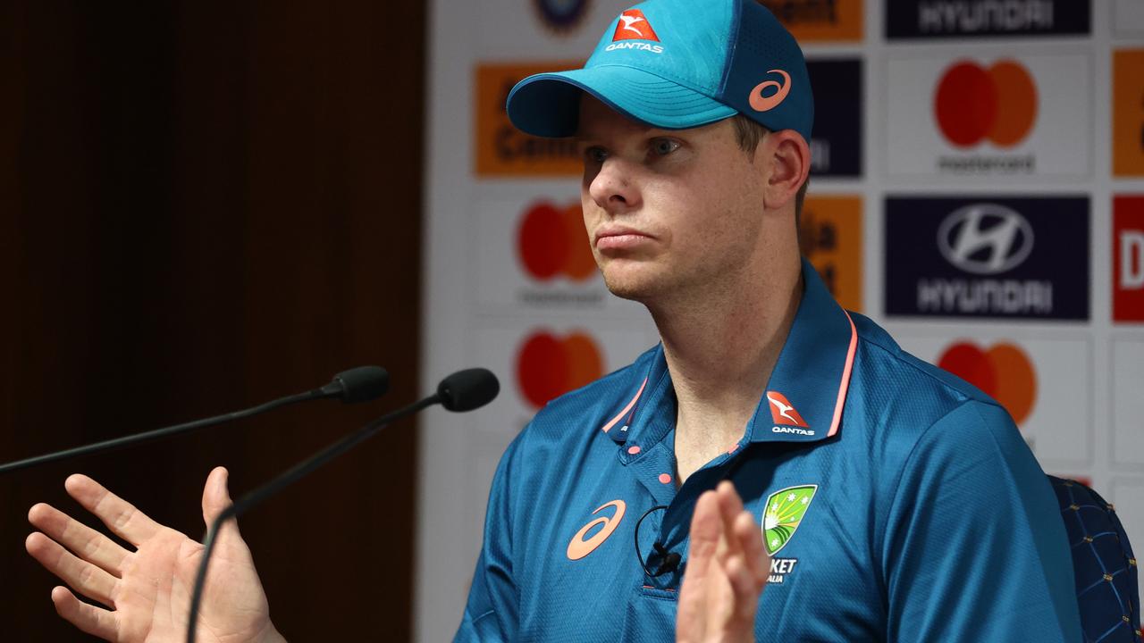 Steve Smith speaks to media ahead of the first Test.