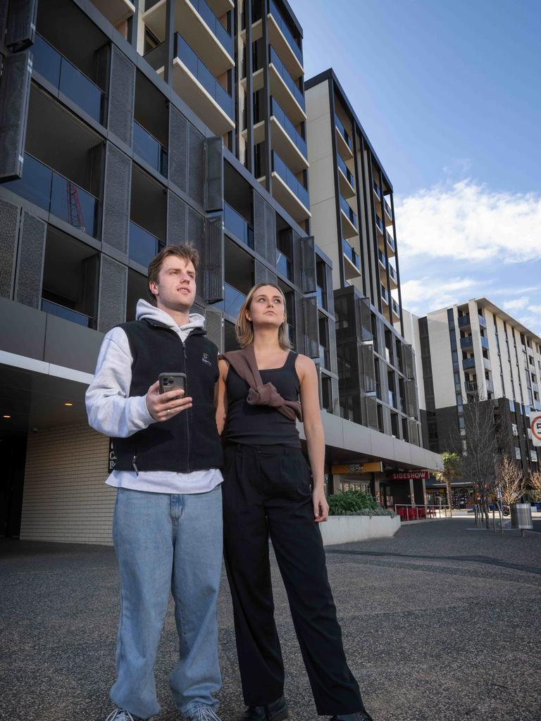 Young renters are bearing the brunt of Melbourne’s rental squeeze, with affordable inner-city options vanishing fast. Picture: Tony Gough