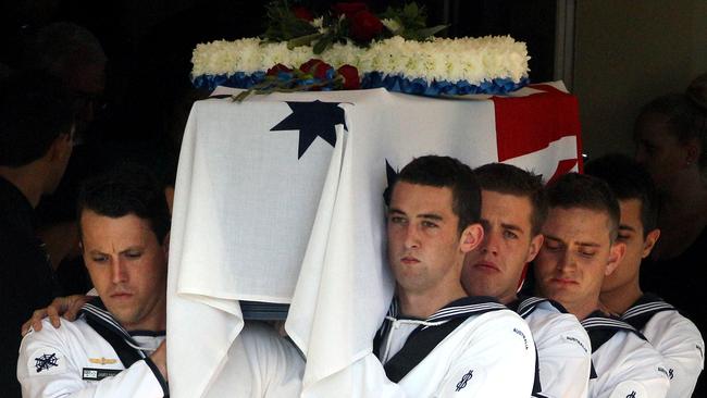 Funeral of Elliott Coulson, at Somerville Chapel, Nerang in May 2013.