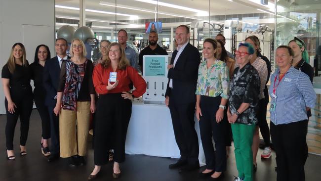 Councillors, centre staff, council staff, health professionals and Enviro-LCS staff at the launch. Picture: Alexi Demetriadi