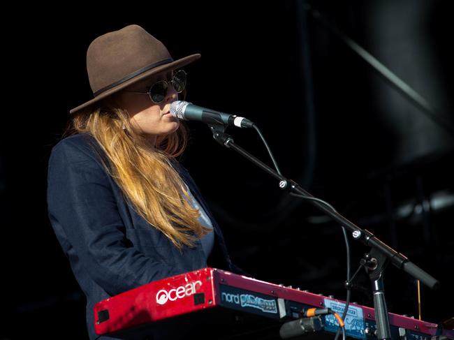 Bree Tranter from the Adelaide group Siberian Tiger playing at Womadelaide 2021. Picture: Rob Sferco