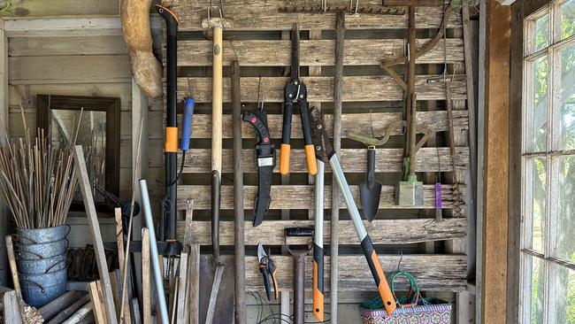 Hang tools up and give them a home.