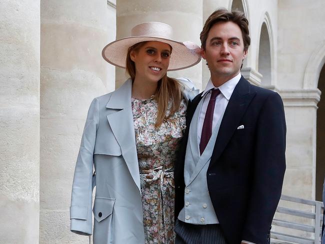 The wedding between Princess Beatrice and Italian property tycoon Edoardo Mapelli Mozzi could be thrown into doubt due to the coronavirus. Picture: AFP