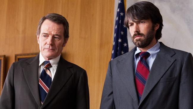 Bryan Cranston as Jack O'Donnell and Ben Affleck as Tony Mendez in Argo. Picture: AP