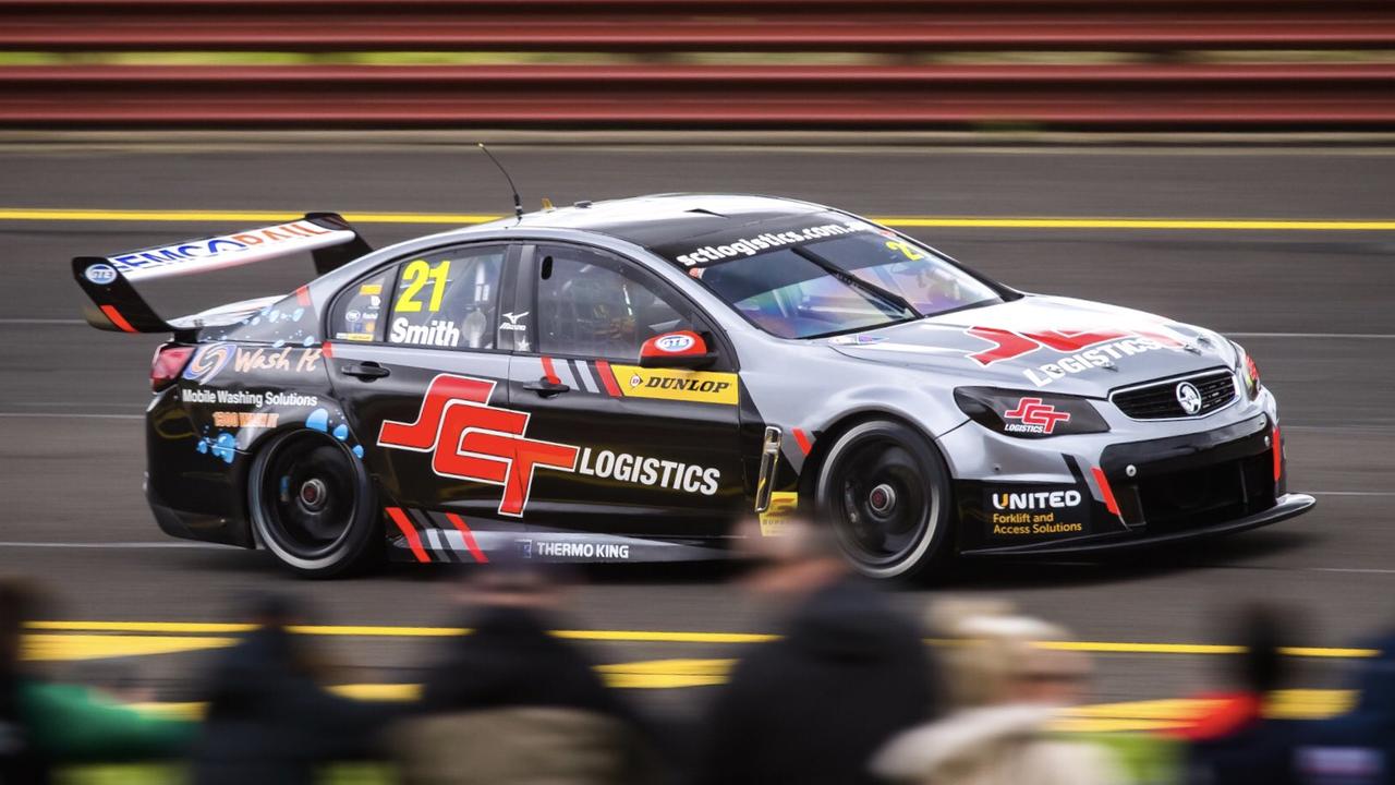 Smith drives at Sandown last weekend in the Super2 series.