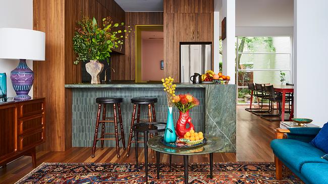 Colour and texture at play in this Clifton Hill residence by Studio Tate. Picture: Armelle Habib.