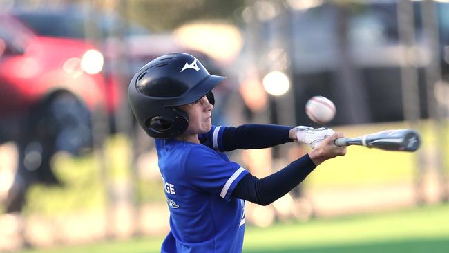Junior baseball spread - Deakin Blues v Guild-Lara.  Picture: Mike Dugdale