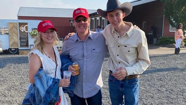 Others donned ‘Make Sixty Great Again’ caps designed like Trump’s infamous campaign merch.