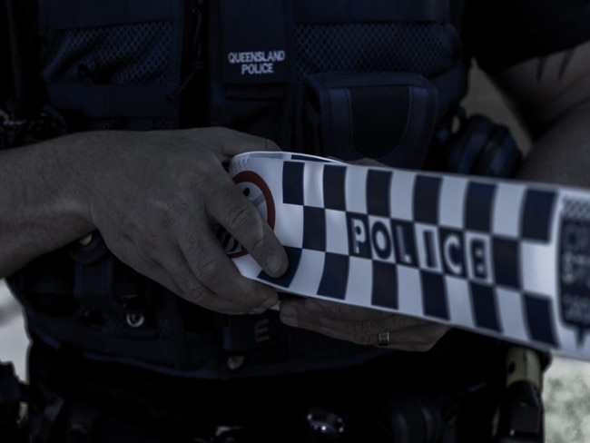 generic crime: Queensland crime scene tape. Picture: QPS.