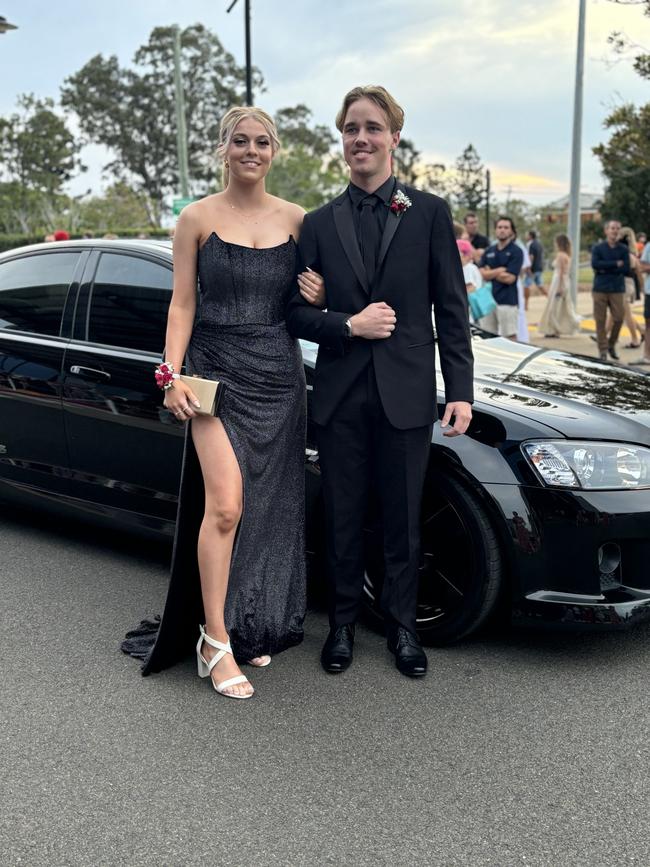 The students of Aldridge State High School arriving at their formal.