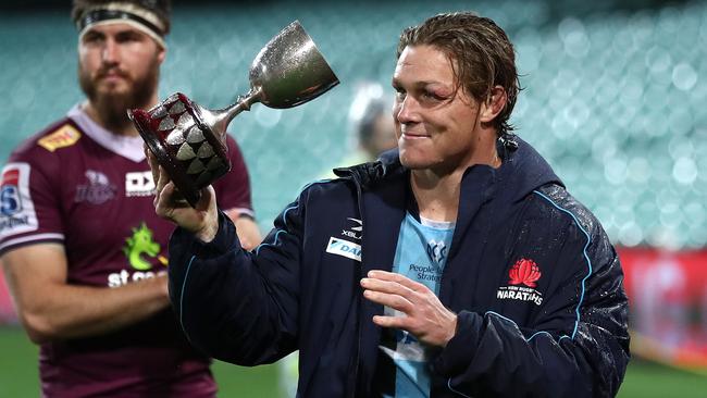 Michael Hooper following the Waratahs’ big win over the Reds. Picture: Getty Images