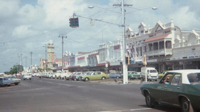 Bourbong St, ca. 1970s. A thoroughfare showcasing the heart of Bundaberg in this era. Source: Queensland Places