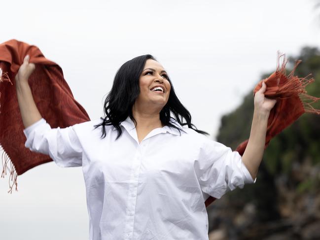 Singer-songwriter Christine Anu soon to release her new album, titled 'Waku - Minaral A Minalay'. Jane Dempster/The Australian.