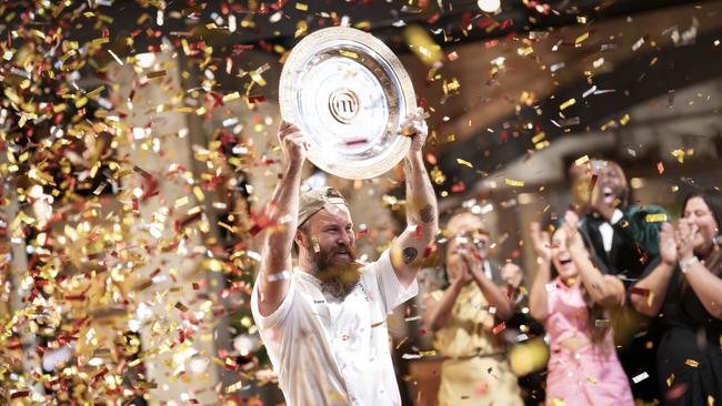 Brent Draper won MasterChef Australia in Sunday night’s finale. Picture. Channel 10