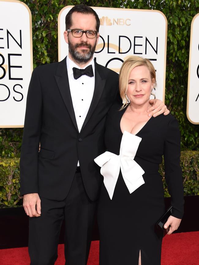 Patricia Arquette and Eric White. Picture: AFP