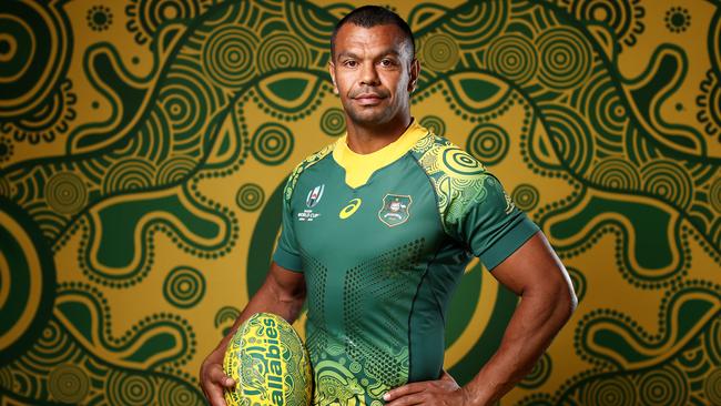 The Wallabies’ Indigenous jersey was a big hit at the 2019 Rugby World Cup. Picture: Matt King/Getty Images