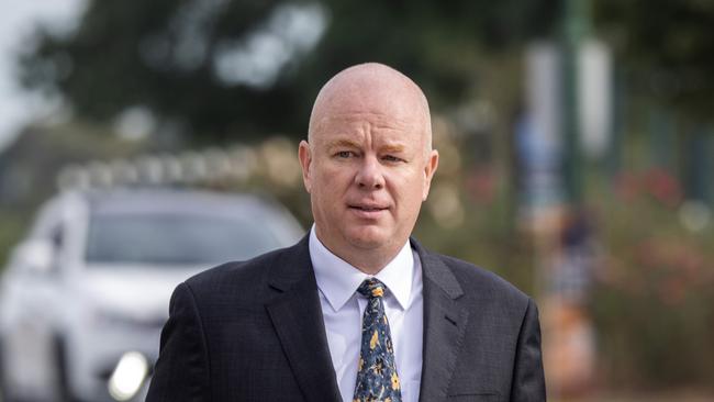 The girl said she spent the evening with her father, Simon Patterson. Picture: NewsWire / David Geraghty