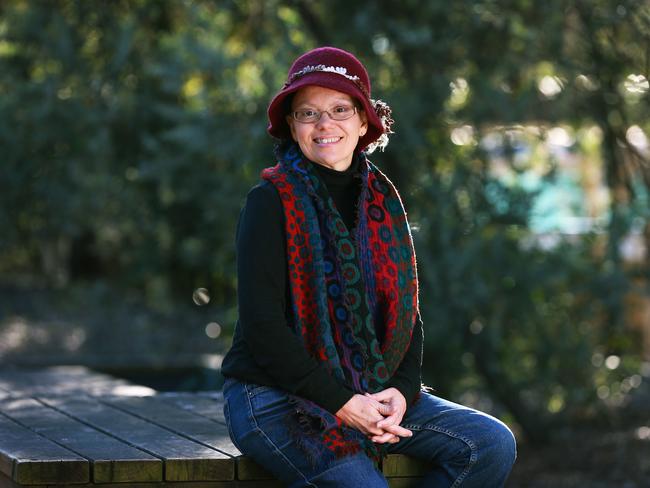 Tracy Sorensen has been having chemo treatment at Westmead Hospital as part of her treatment for ovarian cancer. Picture: Toby Zerna