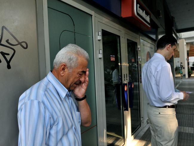 The man who has become the face of Greek despair, as the country faces a choice between harsh austerity measures or a potential exit from the eurozone tomorrow.