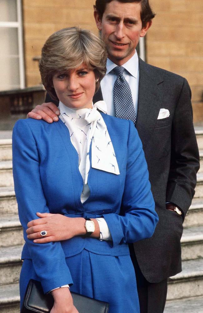 Lady Diana Spencer and Prince Charles pose for photos on their engagement Picture: Tim Graham/Getty Images