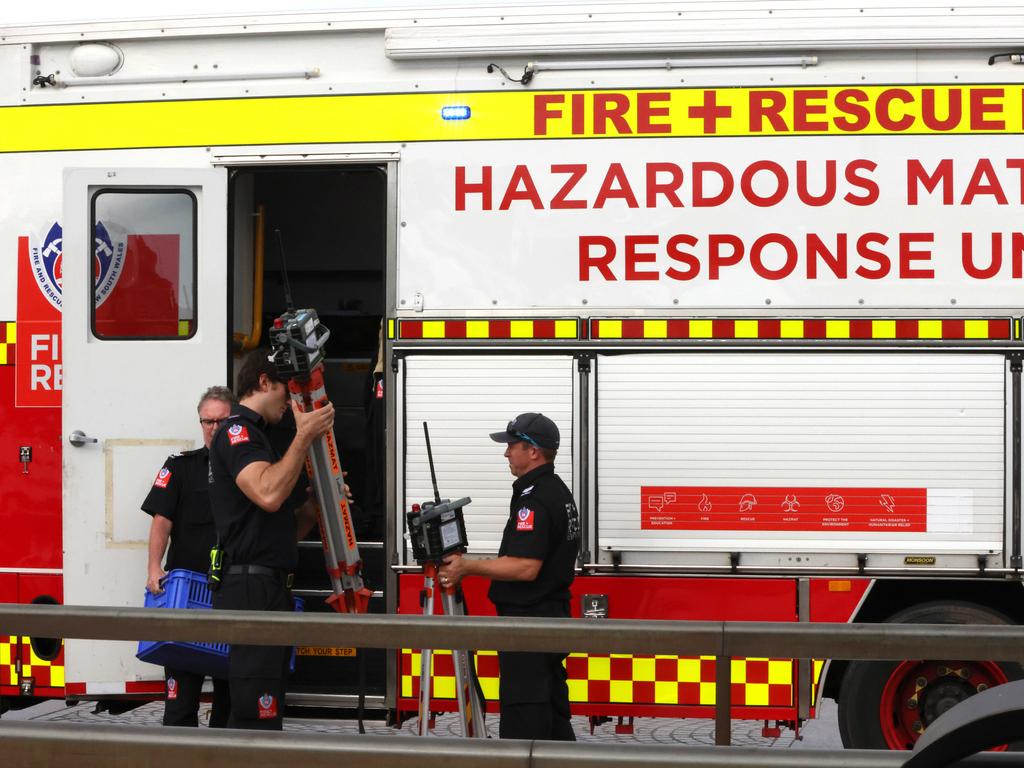 The gas leak is thought to be in the basement area. Picture: Damian Shaw