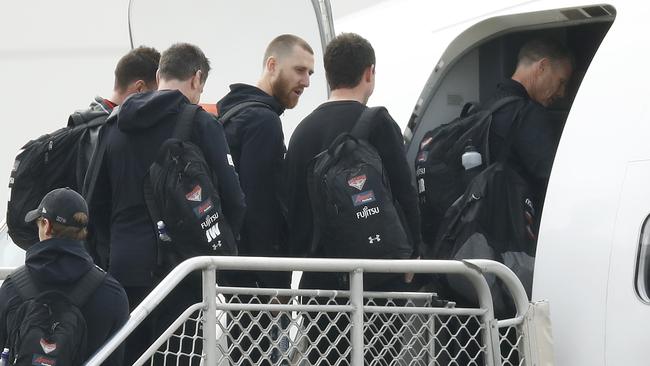 Injured skipper Dyson Heppell is joining his teammates. Picture: Getty Images