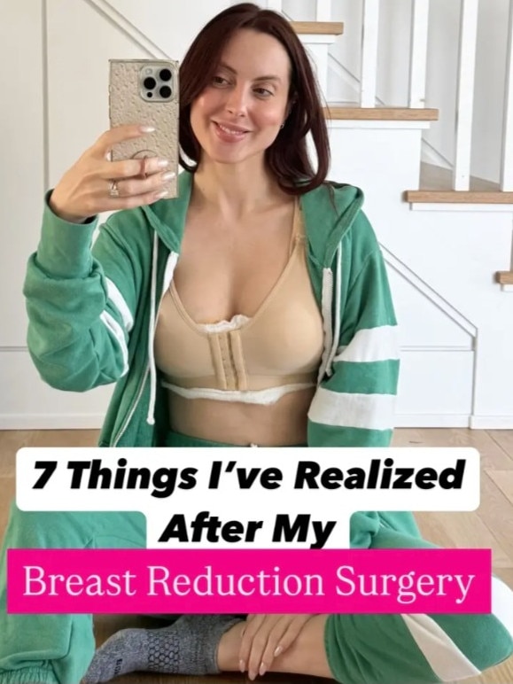...and after undergoing breast reduction surgery.