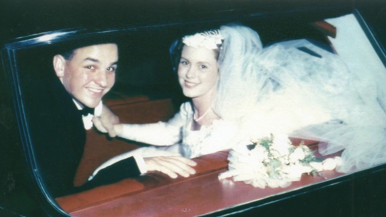 Brian Martin and wife Lorraine on their wedding day. Picture: Supplied