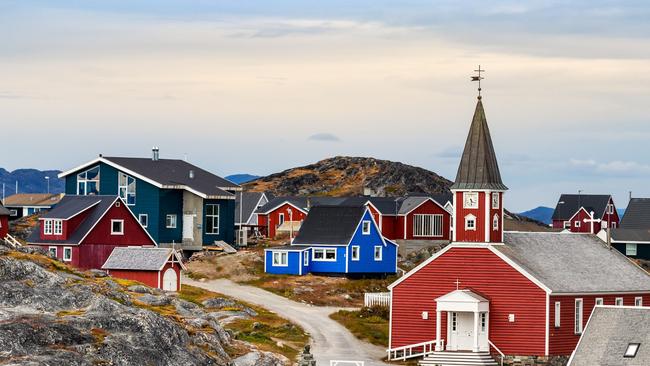 Colourful houses in Nuuk.