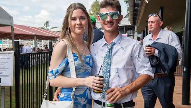 Blayke Pepper and Aimee Vidgen at the 2024 Darwin Cup. Picture: Pema Tamang Pakhrin