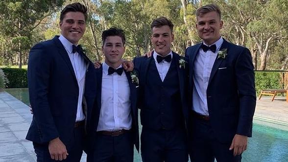 Charlotte Ennels and Jack Viney’s wedding party. Picture: Instagram