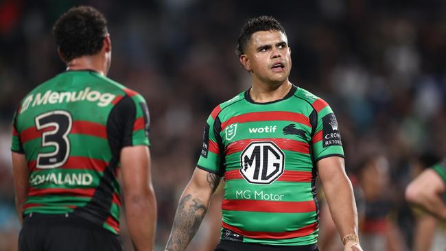 Latrell Mitchell had a quiet night against the Panthers. Picture: Matt King/Getty Images