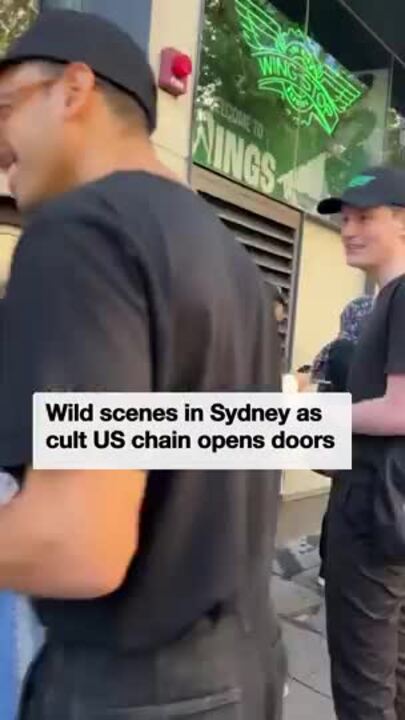 Wild scenes in Sydney as US cult chain opens its doors