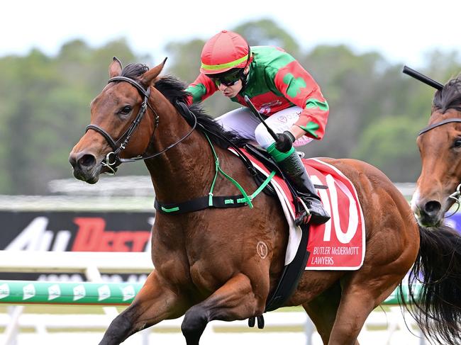 Chris Munce trained two-year-old Poster Girl wins on the Sunshine Coast. Credit: Grant Peters, Trackside Photography