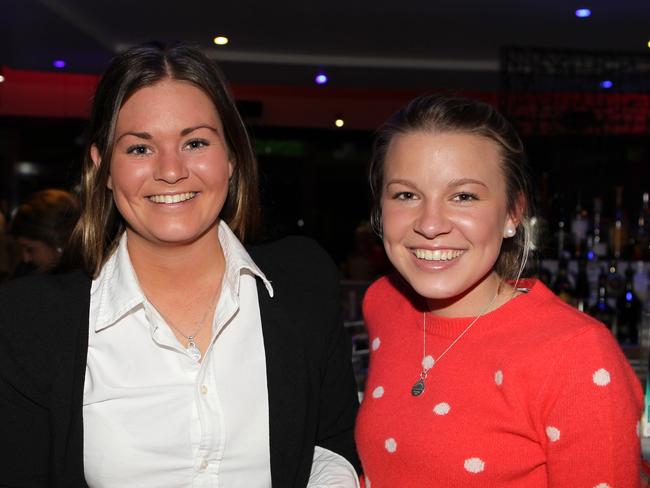 Nitelife- Out and About: Emily Elder and Penee Meadz at Fitzy's. Photo Allan Scurr / The Chronicle