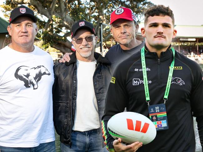 Josh Stuart (far left) is Nathan Cleary's uncle a former Bears player.