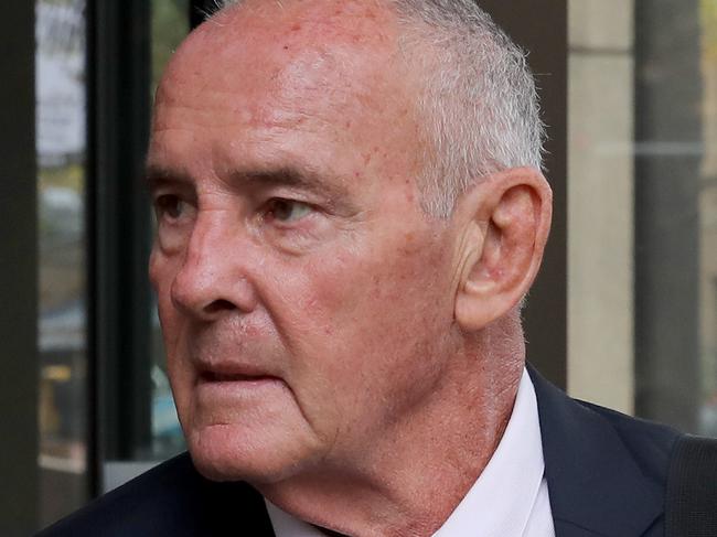 SYDNEY, AUSTRALIA - NewsWire Photos MAY 9, 2022:  Chris Dawson pictured as he leaves the Supreme Court, Sydney CBD. Ex-Newtown Jets player and school teacher Chris Dawson was charged with murdering his wife Lynette in 1982.Picture: NCA NewsWire / Damian Shaw