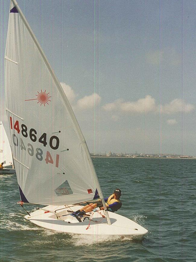 Tom Slingsby on a Laser.