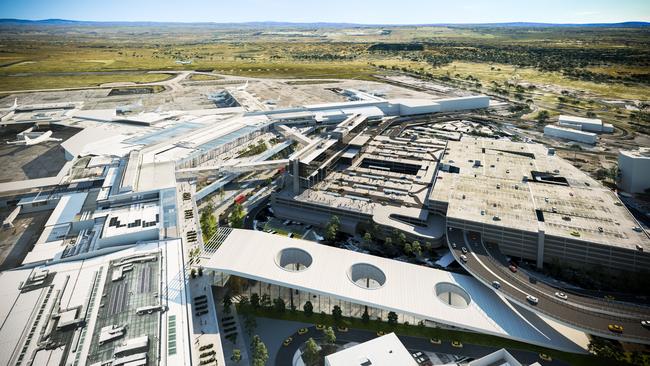 An artist's impression of an underground station. Source: Melbourne Airport