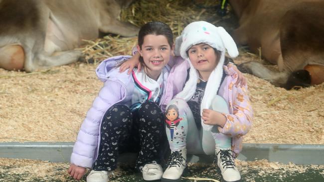 Charlotte, 8, and Grace Barbeta, 5, from Point Lonsdale.