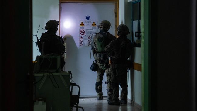 IDF soldiers inside of the al-Shifa Hospital in Gaza. Picture: Twitter/X (@IDFSpokesperson)