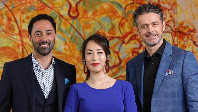 The new Masterchef judges have been revealed as Andy Allen, Melissa Leong and Jock Zonfrillo. Picture: Damian Shaw.