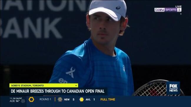 De Minaur through to Canadian Open final